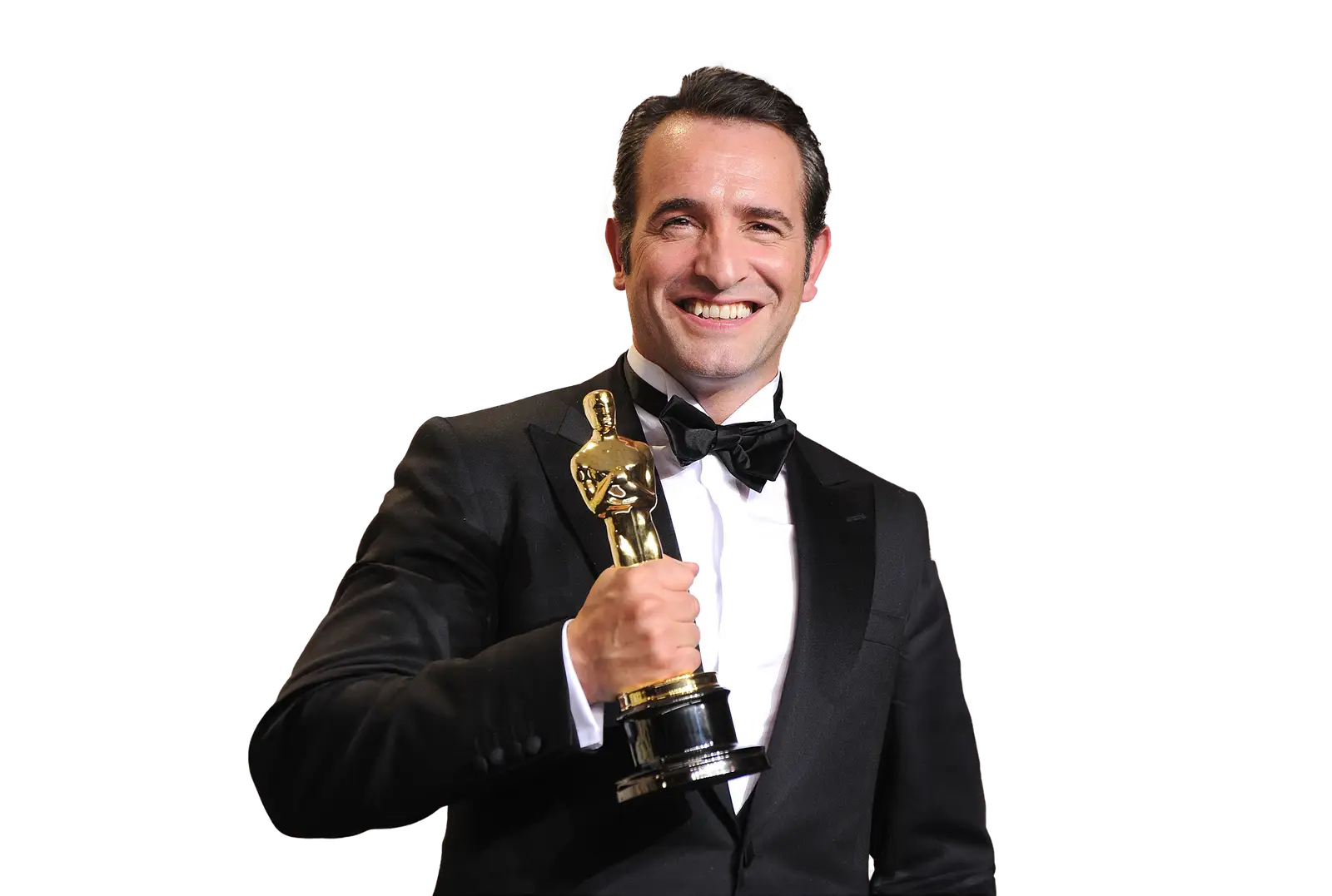 Jean Dujardin recevant son Oscar du meilleur acteur pour The Artist